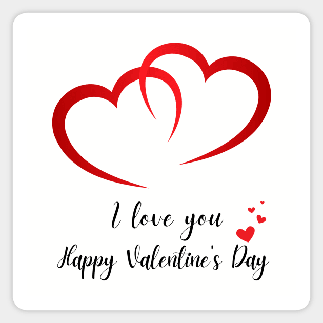 Hugging Hearts I Love You Happy Valentine's Day Sticker by ChilliBun